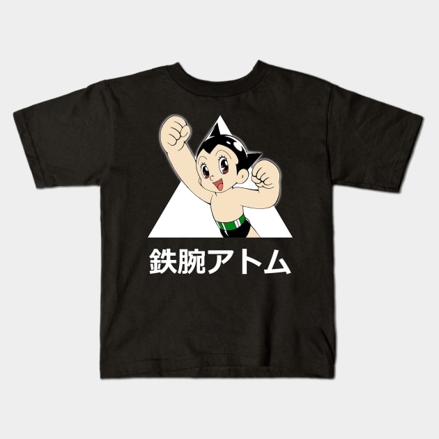 Astro Boy Kids T-Shirt by SenorFiredude